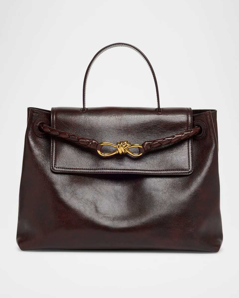 Ciao Ciao Medium Distressed Leather Top-Handle Bag